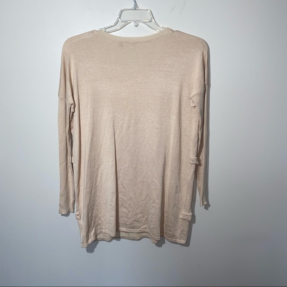 Solutions Ruffle Front Sweater Size XS - Picture 3 of 5